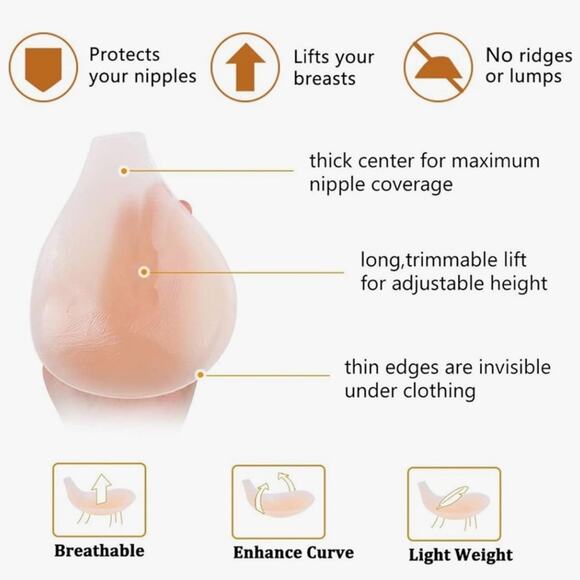 Invisible Bra Silicone Size XL C/D cup - Picture 5 of 6